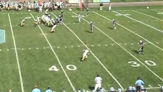 Wyoming Area vs Dallas 2009 Murph to OBrien 28 yds [upl. by Ecirtal]