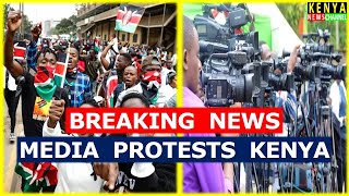 LIVE  Journalists amp Media Practitioners hold Protests across Kenya [upl. by Areic241]