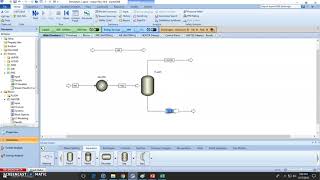 How to Setup a 2 phase Flash Drum in Aspen Plus Lec 013 [upl. by Coniah]