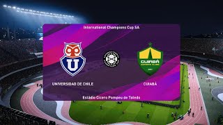 EFOOTBALL  RUMO AO ESTRELATO COPA DOS CAMPEOES INTERNACIONAL UNIVERSIDAD DE CHILE X CUIABÁ [upl. by Elac]