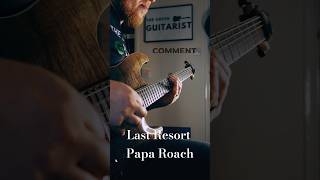 Last Resort  paparoach 🤟 thegreenguitarist lastresort paparoach [upl. by Oinotnaesoj]