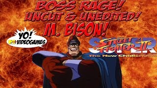 BOSS RAGE Uncut amp Unedited M Bison Super Street Fighter II  YoVideogames [upl. by Eleonore865]