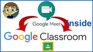 Using Google Meet inside Google Classroom [upl. by Catton713]