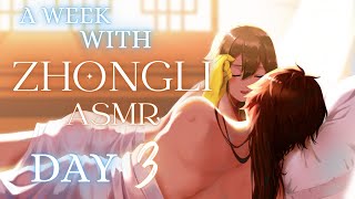 DAY 3 A Week With Zhongli  Its Raining So Lets Stay In For a Bit M4A Genshin Impact ASMR [upl. by Socin925]