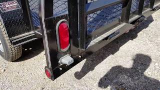 83 x 16 Landscape Trailer Cage Heavy Duty Tractor gate Hitch It Trailer Sales Tulsa Oklahoma [upl. by Elvera]