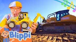 Blippis Bulldozer Song  BRAND NEW Blippi Excavator Construction Songs for Kids [upl. by Gabriello269]