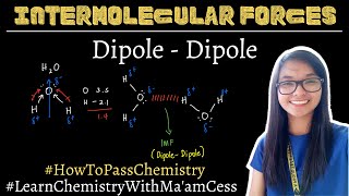 Intermolecular Forces  DipoleDipole  Learn Chemistry with Maam Cess [upl. by Paulo]