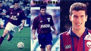 Zinedine Zidane  Bordeaux • Overall 1992  1996 •  Skills Goals Assists [upl. by Louanna]