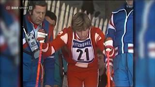 Alpine ski 1974 WC Kitzbuhel Hansi Hinterseer Slalom [upl. by Raven]