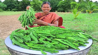 KALLI MULIYAN PAKODA  Crispy Kalli Pakoda Cooking in Village  Side Dish Recipes [upl. by Erlene]