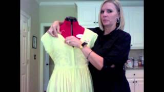 DIY Refashion Thrift Store Dress to a Waterfall Dress mov [upl. by Delgado]