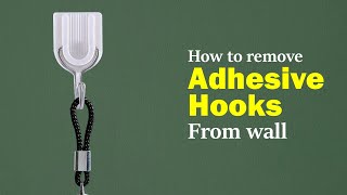 How to remove adhesive hooks from wall  No damage to the wall [upl. by Cuthburt]