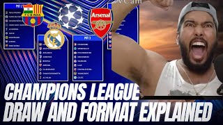 UEFA CHAMPIONS LEAGUE 202425 DRAW REACTION amp Analysis🔥 [upl. by Nedyah]