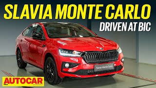 Skoda Slavia Monte Carlo review  Red Alert  First Drive  Autocar India [upl. by Dhu]