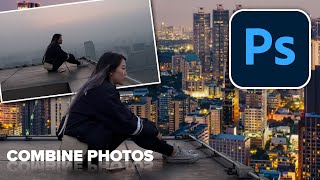 how to combine and blend photos in Photoshop [upl. by Haldan]