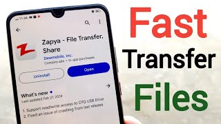 Best File Transfer App For Android  Zapya  File Transfer Share [upl. by Cordie]