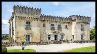 Magnificent Chateaue Surrounded by a Dry Moat Poitou Charentes France [upl. by Nebra316]