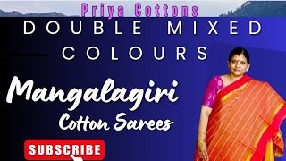 Mangalagiri Soft Cotton Sarees Variety Checks Designs  Double Mixed Colors  99856 92476 [upl. by Bette-Ann103]