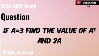 Problem No 149 If a3 find the value of a³ and 2a [upl. by Yeliac108]