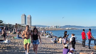 Playa Barceloneta  Barcelona España WALKING TOUR 2024 [upl. by Peti]