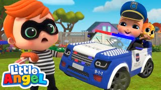 Wheels on the Police Car Song  Best Cars amp Truck Videos for Kids [upl. by Sset]