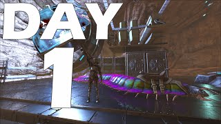 We Claimed Our Underwater Cave Day 1 On The Most Populated Server  Ark PvP [upl. by Aneala676]