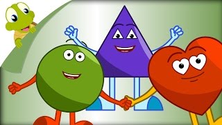 Shapes Song for Kids  Learn All Shapes with Nursery Rhyme [upl. by Ebbie]