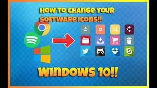 How To Change Software Icons In Windows 10 2020 [upl. by Teemus479]