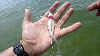 Bucktail Fishing for Bluefish  BUCKTAILING with FELT TRAILERS for TAILORS [upl. by Ob222]