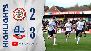 HIGHLIGHTS  Accrington Stanley 23 Bolton Wanderers [upl. by Ellerred449]