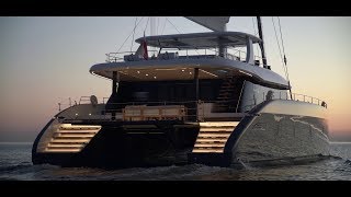 Sunreef 80 THE biggest catamaran 244m at the cannes 2018 boatshow [upl. by Rhodie]