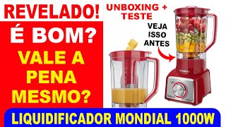 Liquidificador Mondial Turbo 1000w é bom Liquidificador Mondial vale a pena [upl. by Ryun]