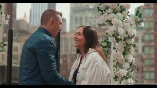 Elegant Rooftop proposal with iconic Empire State Building view [upl. by Kravits]