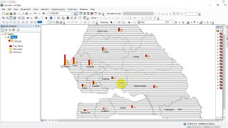 🔴 ArcGis  Analyse Thématique par Diagrammes secteur barre empilé dans ArcMap [upl. by Northway860]