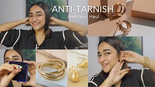 ANTI TARNISH Jewellery Haul ❤️ Trendy amp Aesthetic Everyday Wear Rings Earrings Bracelets [upl. by Alekim]