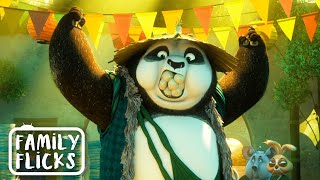 Po Meets His Real Dad  Kung Fu Panda 3 2016  Family Flicks [upl. by Hanima720]