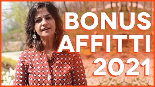 BONUS AFFITTI 2021 CONTRIBUTO FINO A 1200 EURO [upl. by Urbanus696]