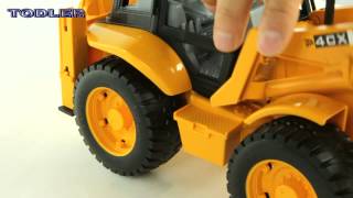 Bruder 02428 Backhoe Loader JCB 4 CX REVIEW [upl. by Pelag251]