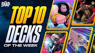 TOP 10 BEST DECKS IN MARVEL SNAP  Weekly Marvel Snap Meta Report 89 [upl. by Ranee]