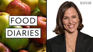 Everything Jennifer Garner Eats In A Day  Food Diaries  Harpers BAZAAR [upl. by Trahern]