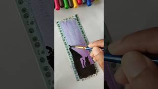 Cute and easy bookmark painting ideas 😻😻😻 shorts [upl. by Sinegold]