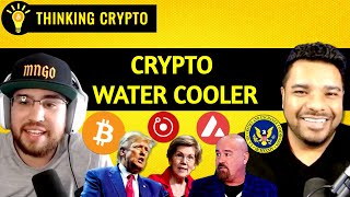 Crypto Water Cooler Donald Trump Bitcoin Elizabeth Warren John Deaton Reddit AI Coins Avax Ep10 [upl. by Odnuges223]