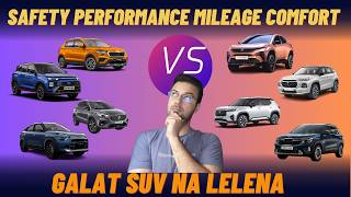 Best SUV Leni hai Creta VS Curvv VS Kushaq etc Ranked BEST to WORST in Safety Performance [upl. by Tol]