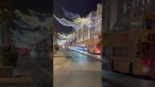 Christmas lights 2024 London United Kingdom merrychristmas christmas music shortvideo shorts [upl. by Meehsar]