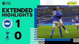 Extended PL Highlights Brighton amp Hove Albion 1 Tottenham Hotspur 0 [upl. by Eidda]