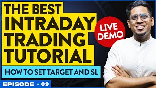 Live Demo How to Do Intraday Trading How to Set Target and SL Long and Short Sell Trades  E9 [upl. by Mcculloch]