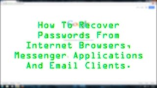 How To Recover Passwords Saved On A PC [upl. by Namzaj]