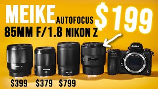 Budget Portrait for Nikon Z AstrHori AF 85mm f18 vs Viltrox 85 18 Z [upl. by Johny]