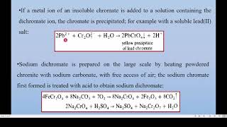 Chemistry of chromium group elements part 2 كيمياءعناصر مجموعة الكروم الجزء الثاني [upl. by Clare]