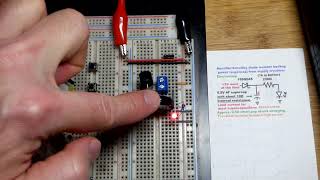 Basic Rechargeable Backup Power 4F Supercapacitor with Internal Resistance and Schottky Diode [upl. by Ahsaeit]